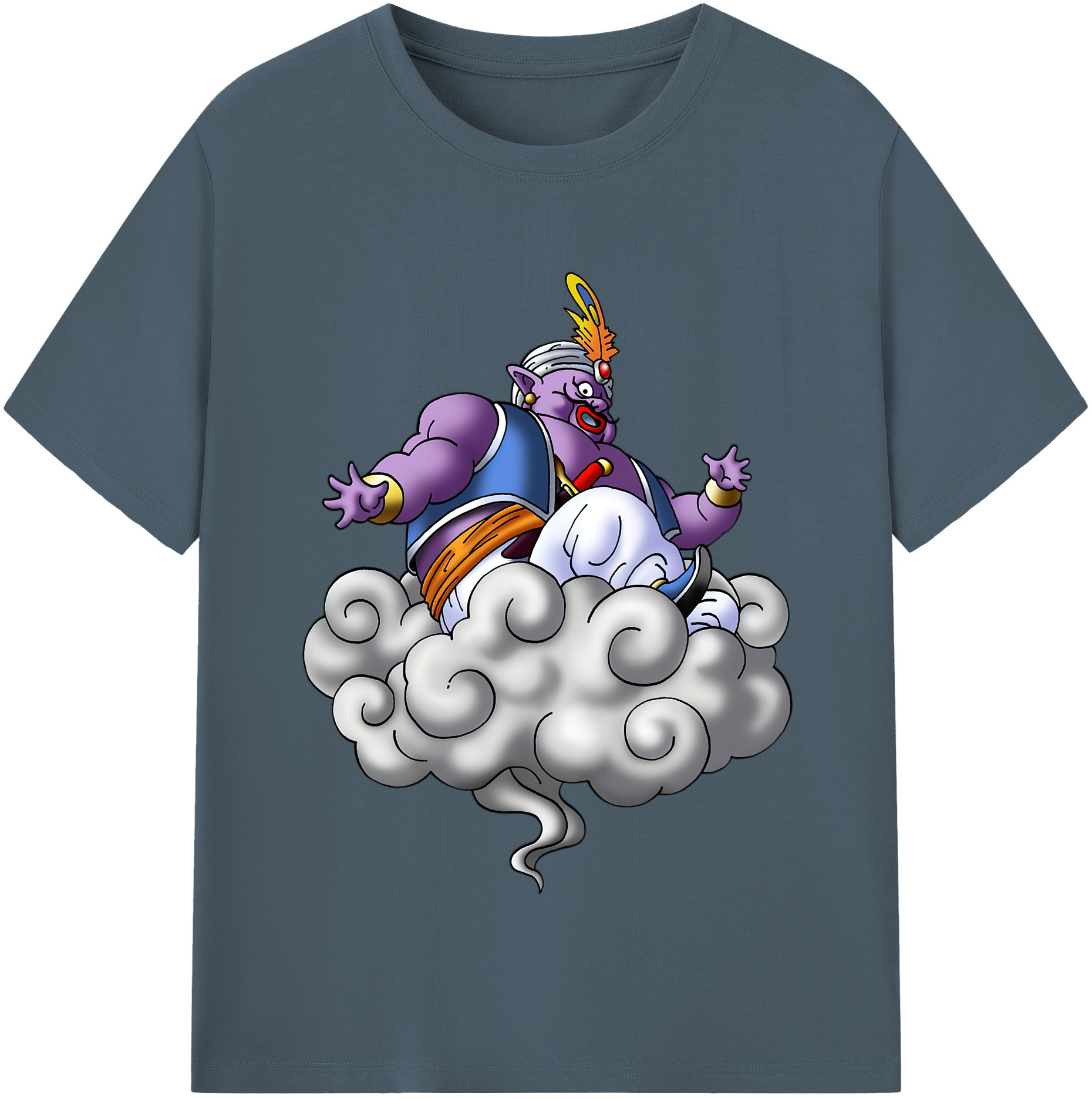 （画像用） ドラゴンクエスト Doragon Kuesuto Dragon Quest 綿100％半袖Tシャツ（フロントプリント）